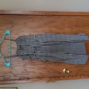 Express XS Midi Checkered Dress